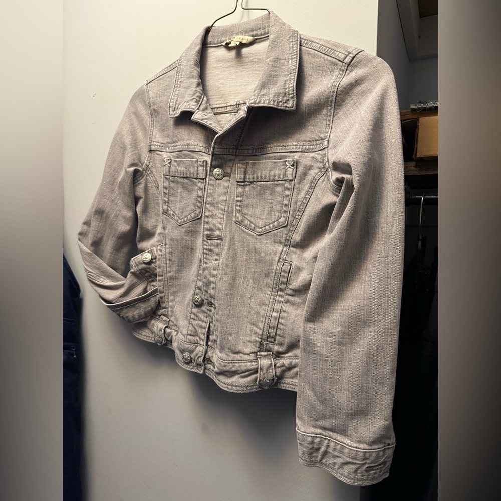 CAbi Women's Gray Jean Jacket